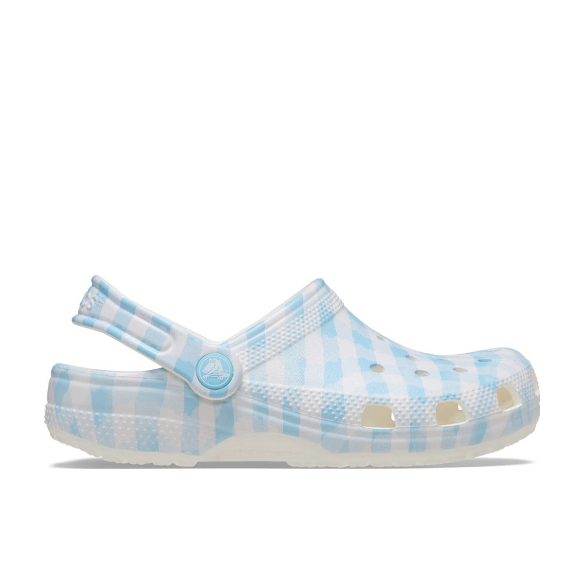 Crocs Classic Clog Gingham White Blue