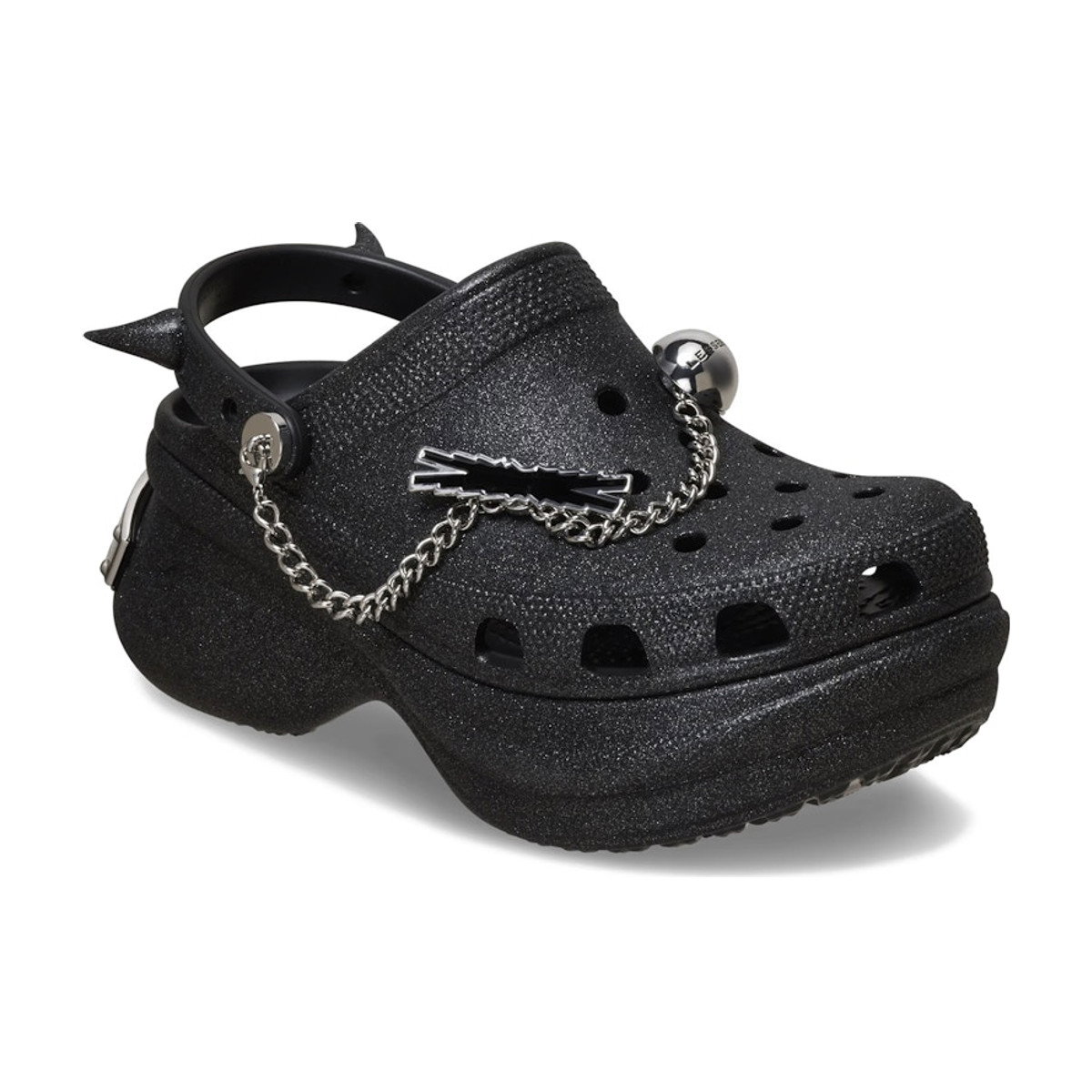 Crocs Classic Bae Clog LE SSERAFIM Glitter Black Womens