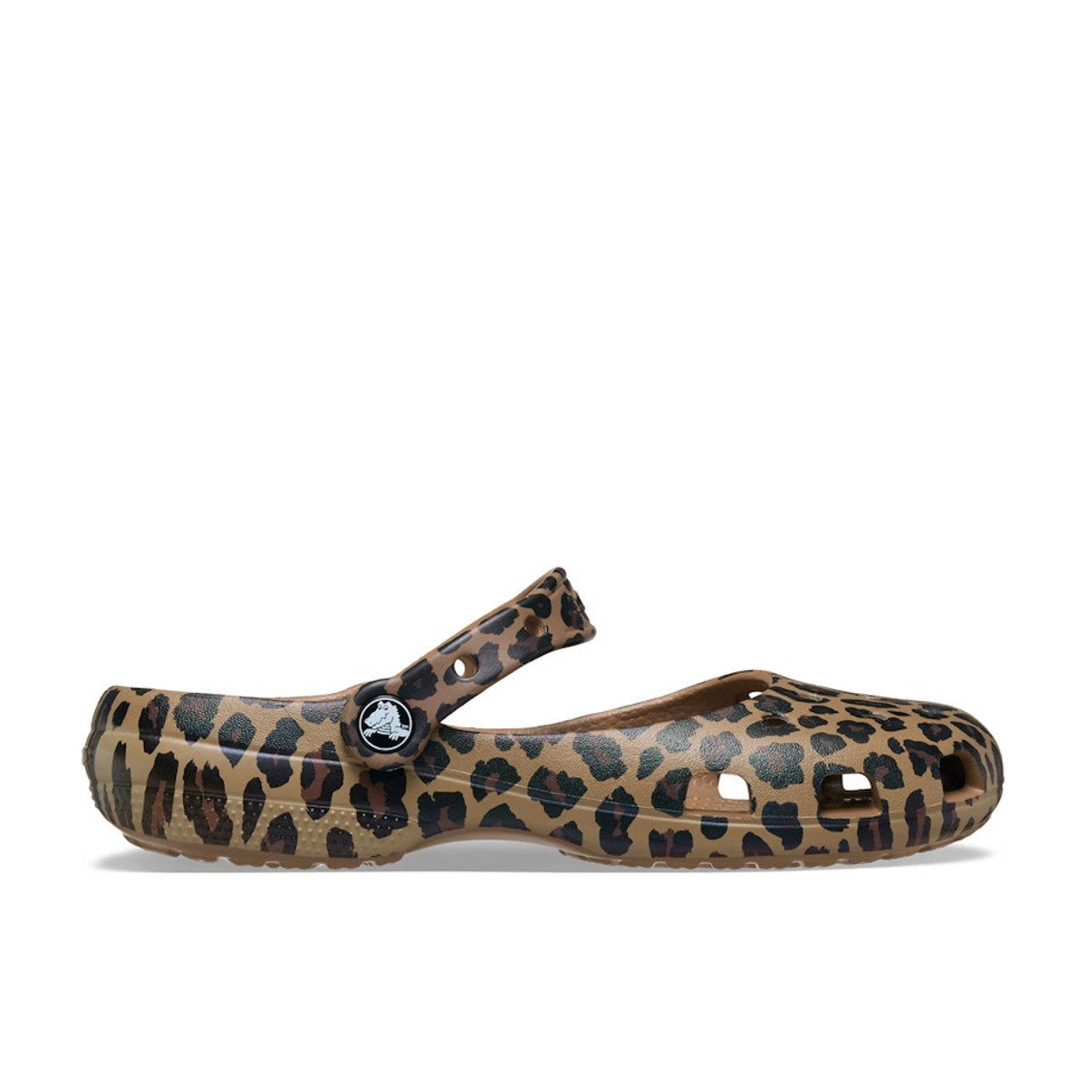 Crocs Classic Ballet Flat Animal Print Sepia Leopard Womens