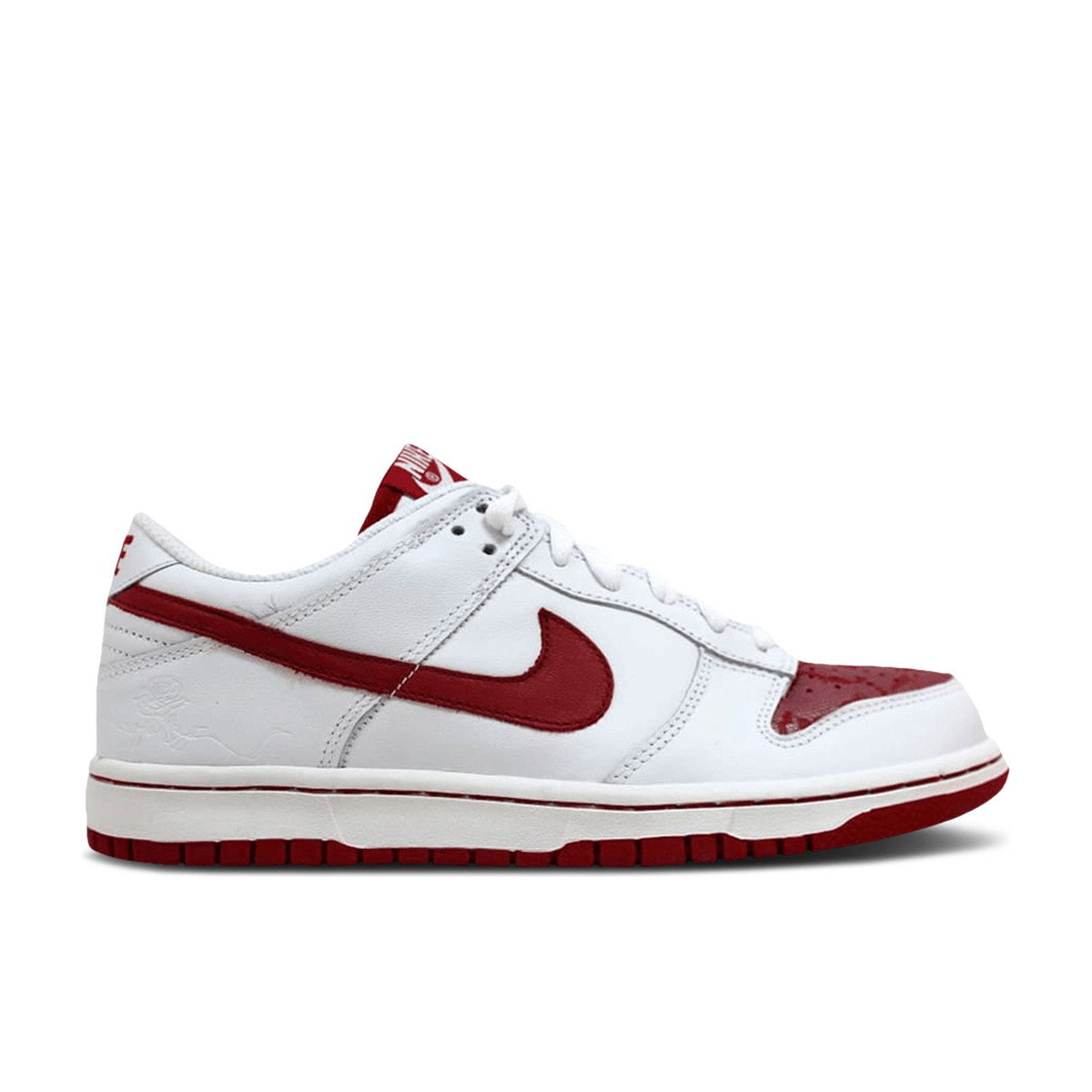 Nike Dunk Low White/Varsity Red-White Womens