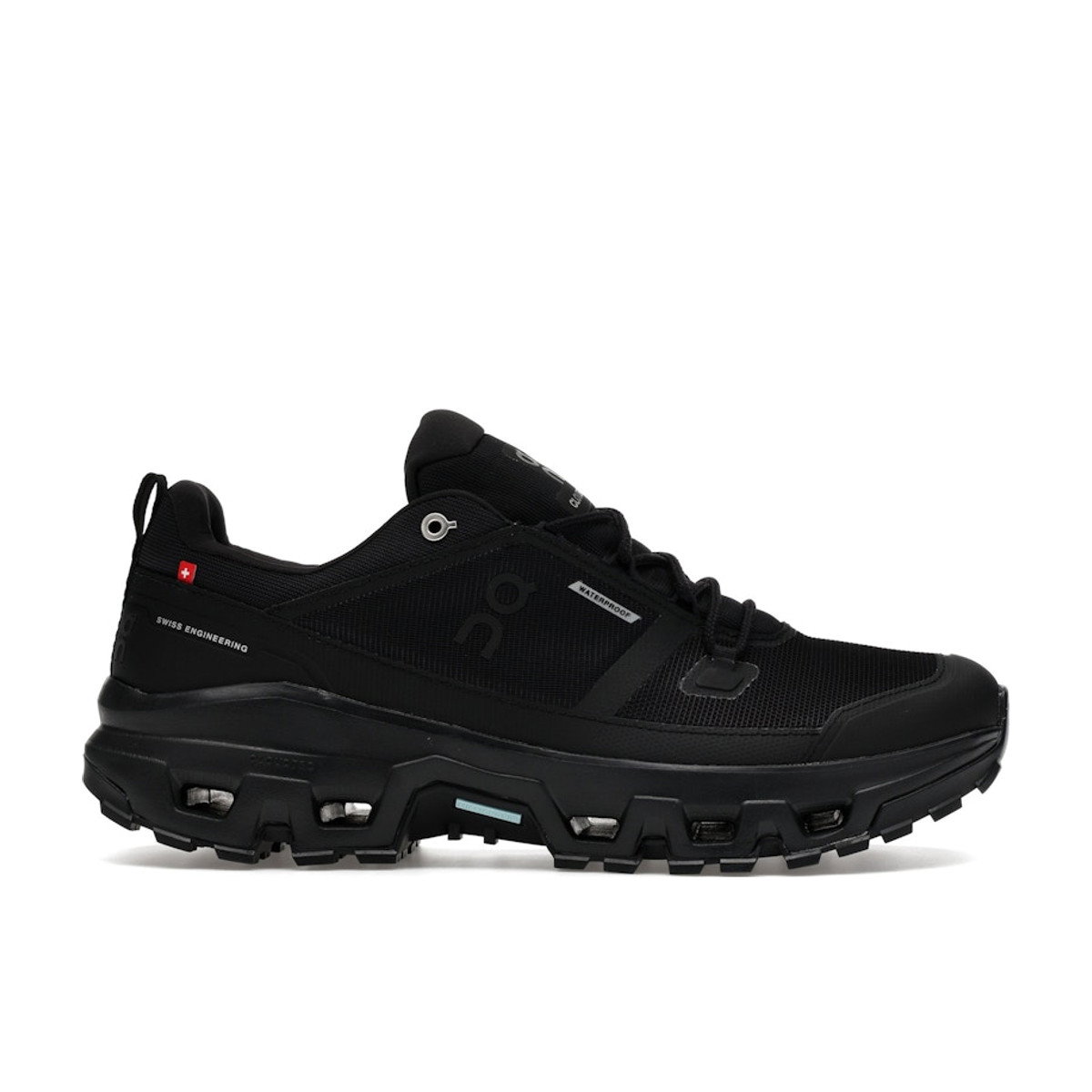 On Running Cloudrock Low Waterproof All Black