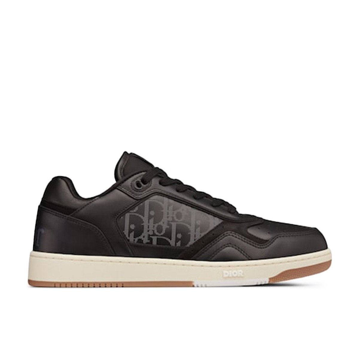 Dior B27 Low ERL Black Smooth Calfskin and Dior Oblique Galaxy Leather