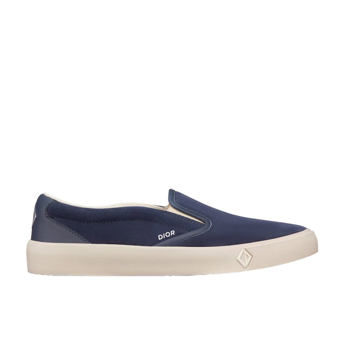 Dior B101 Slip-On Navy Blue Suede Calfskin