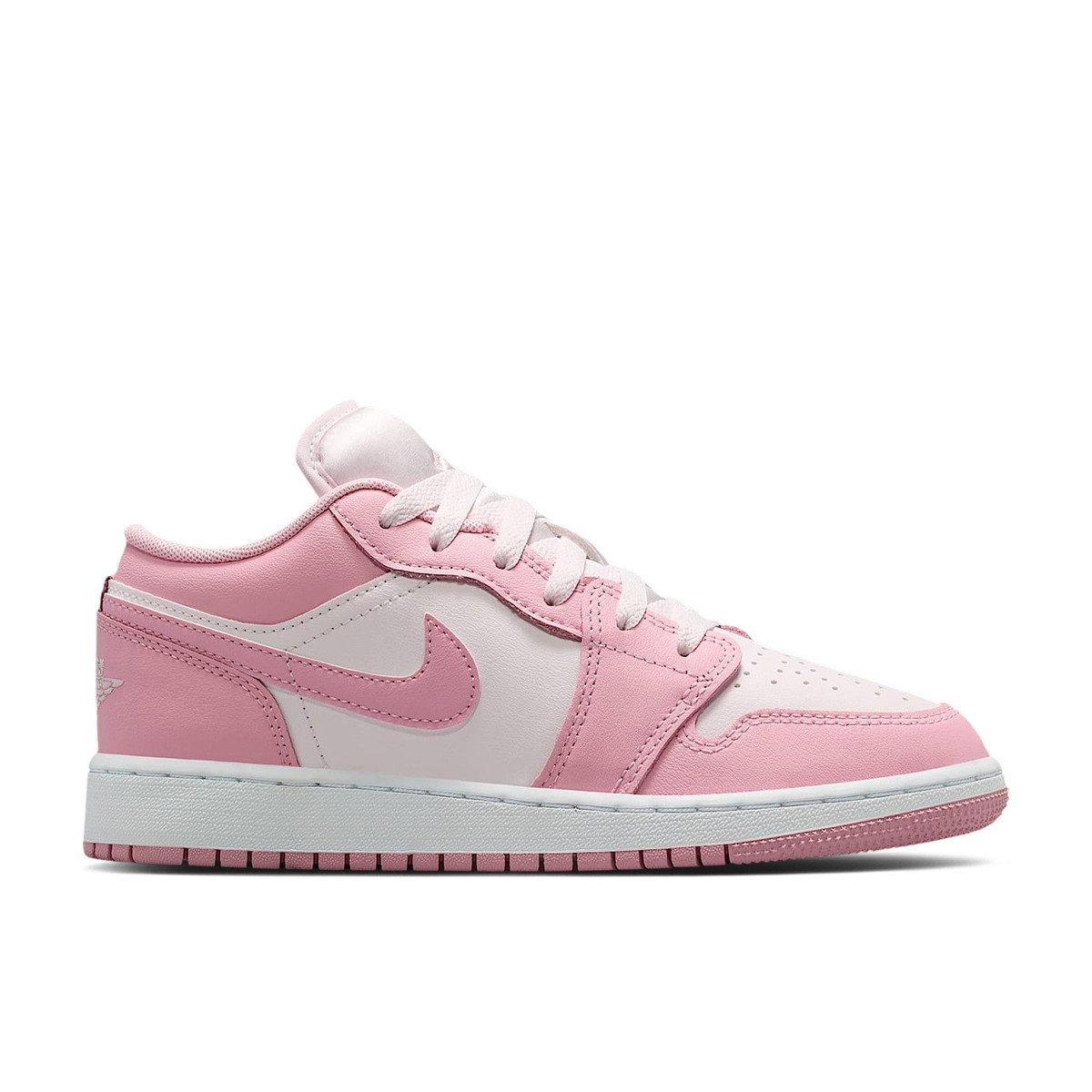 Air Jordan 1 Low Medium Soft Pink White GS