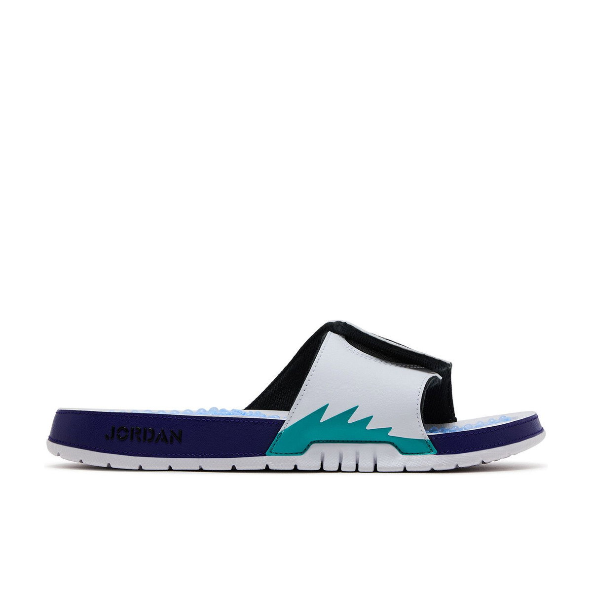 Air Jordan Hydro 5 Retro Slide White New Emerald Grape Ice Black