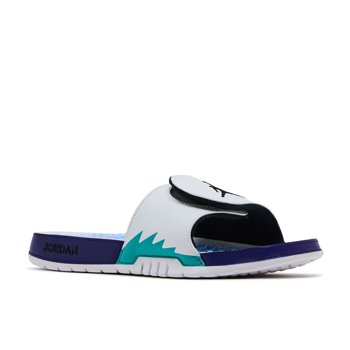 Air Jordan Hydro 5 Retro Slide White New Emerald Grape Ice Black