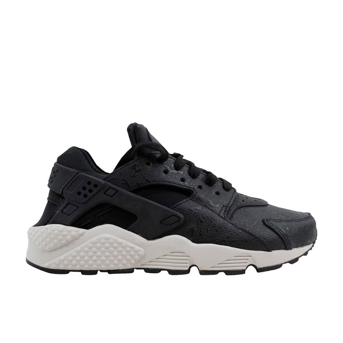 Nike Air Huarache Run Premium Black/Black-Light Bone Womens