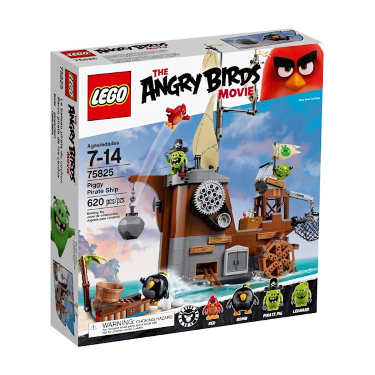 LEGO The Angry Birds Movie Piggy Pirate Ship Set 75825