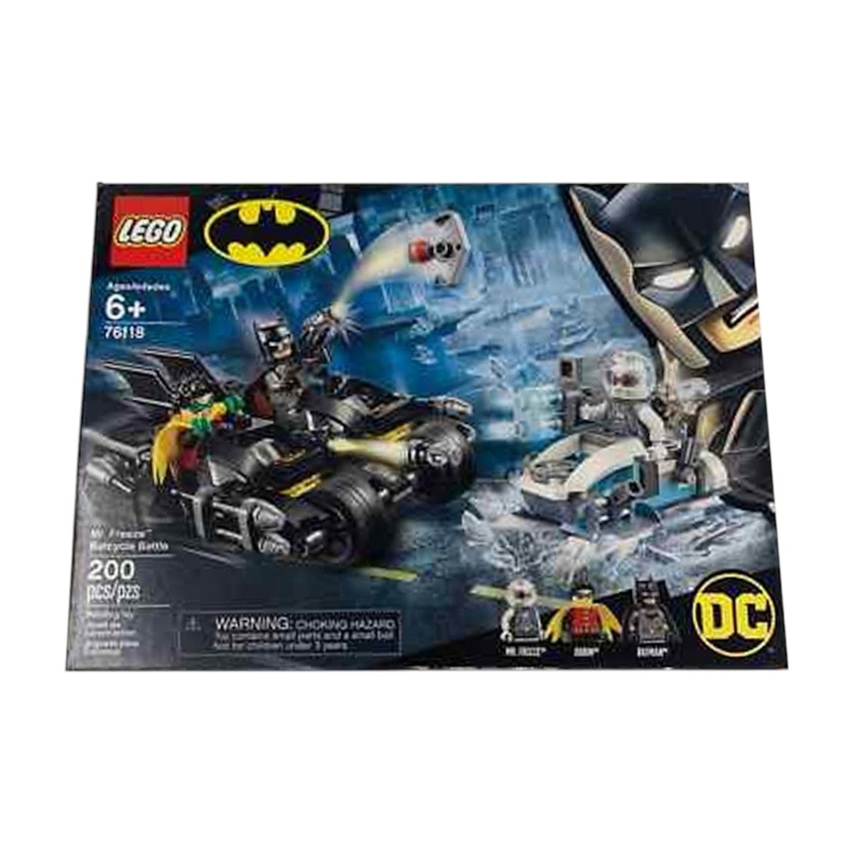 LEGO DC Batman Mr. Freeze Batcycle Battle Set 76118