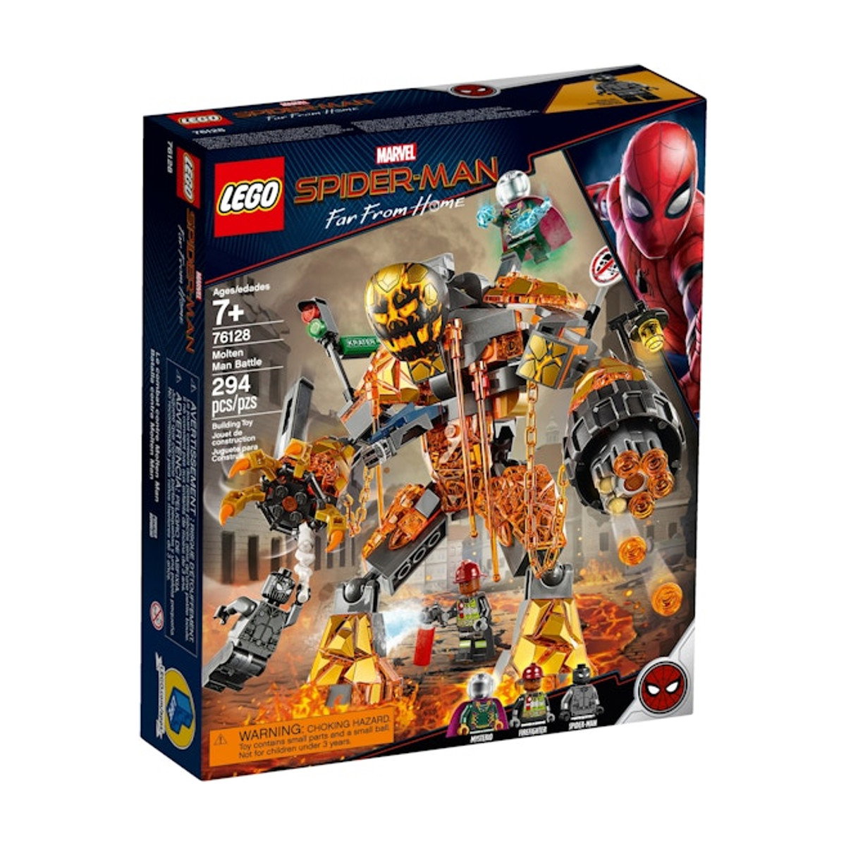 LEGO Marvel Spider-Man Far From Home Molten Man Battle Set 76128
