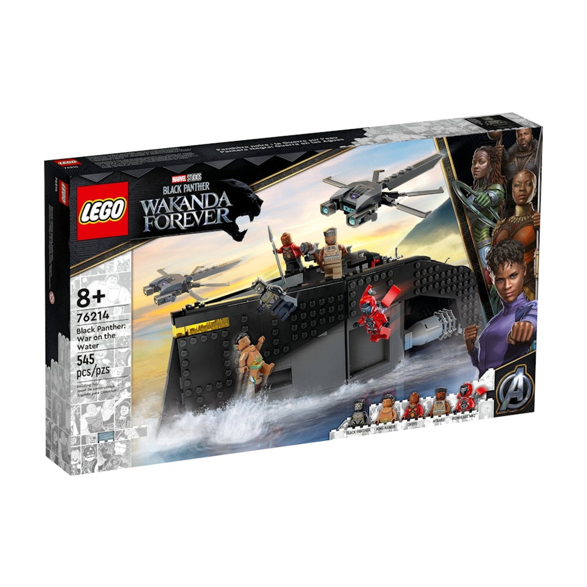 LEGO Marvel Studios Black Panther Wakanda Forever Black Panther: War on the Water Set 76214