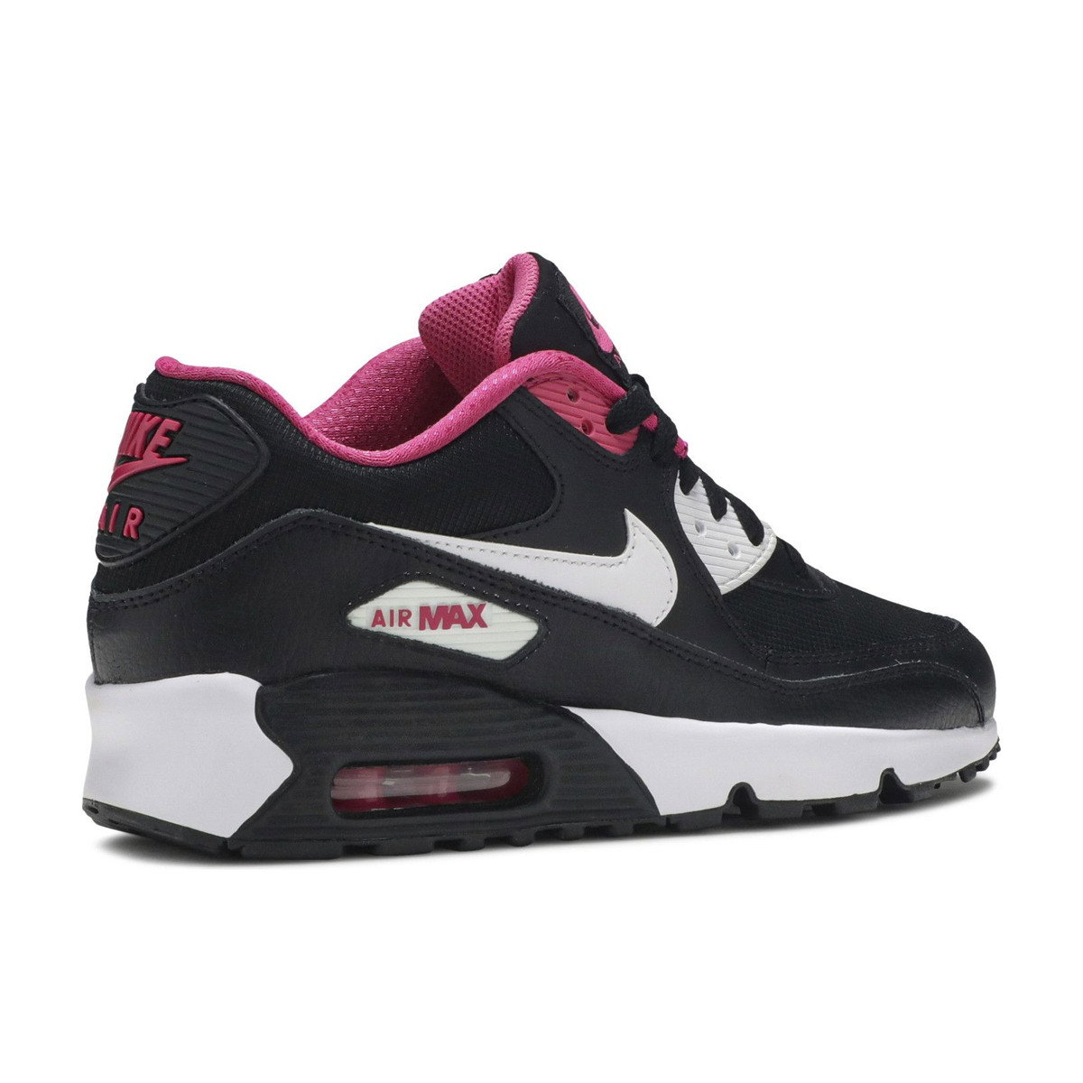 Nike Air Max 90 Mesh Black White Pink GS