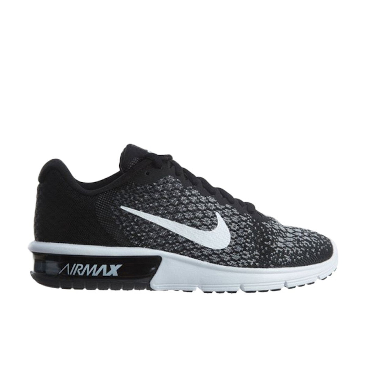Nike Air Max Sequent 2 Black White-Dark Grey Womens