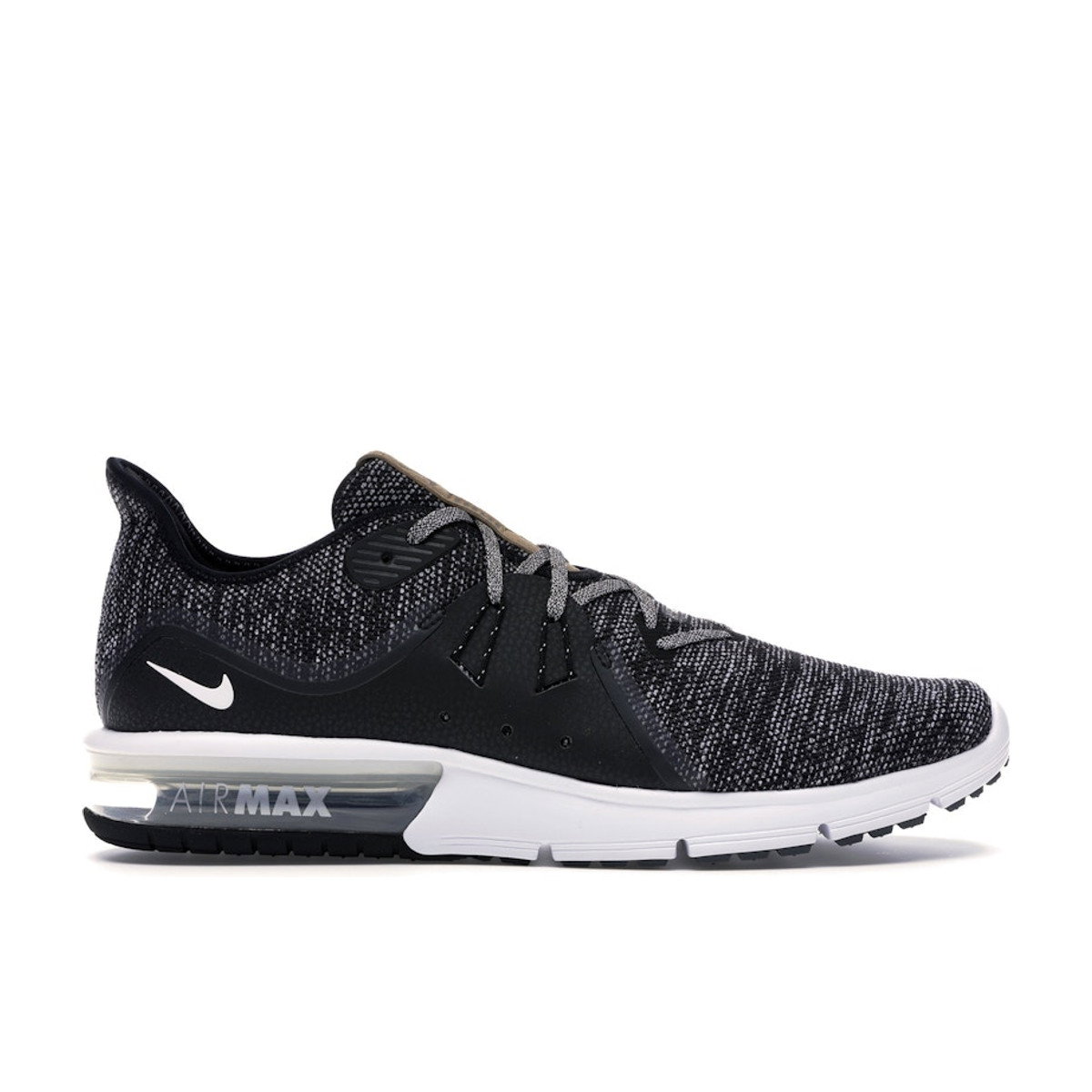 Nike Air Max Sequent 3 Black White-Dark Grey