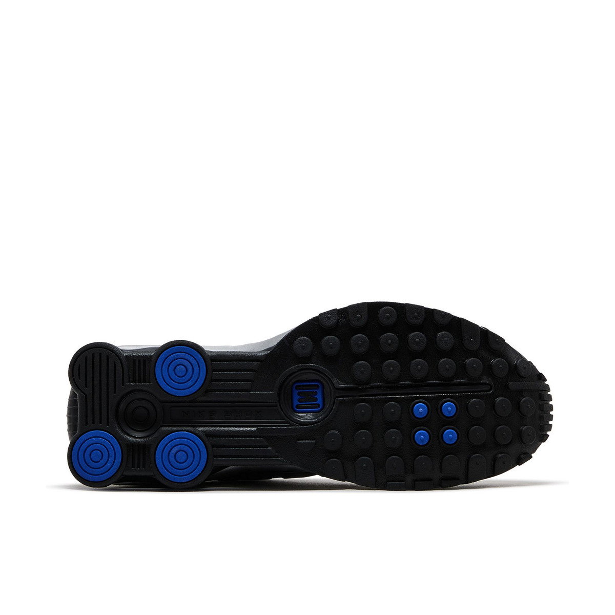 Nike Shox R4 Metallic Silver Black Racer Blue Womens