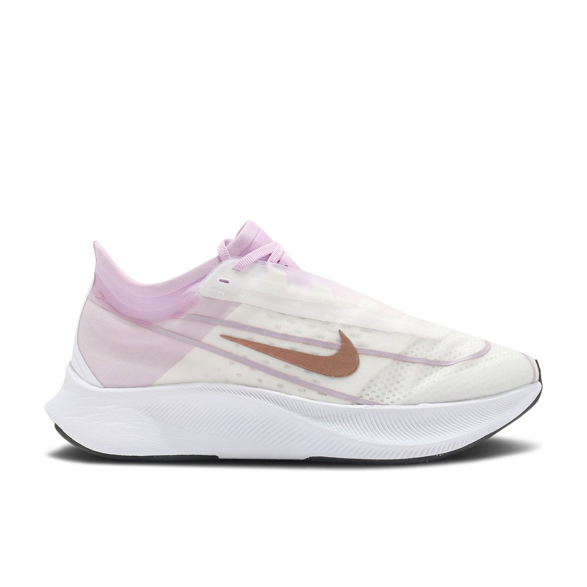 Nike Zoom Fly 3 White Light Arctic Pink Bronze Womens