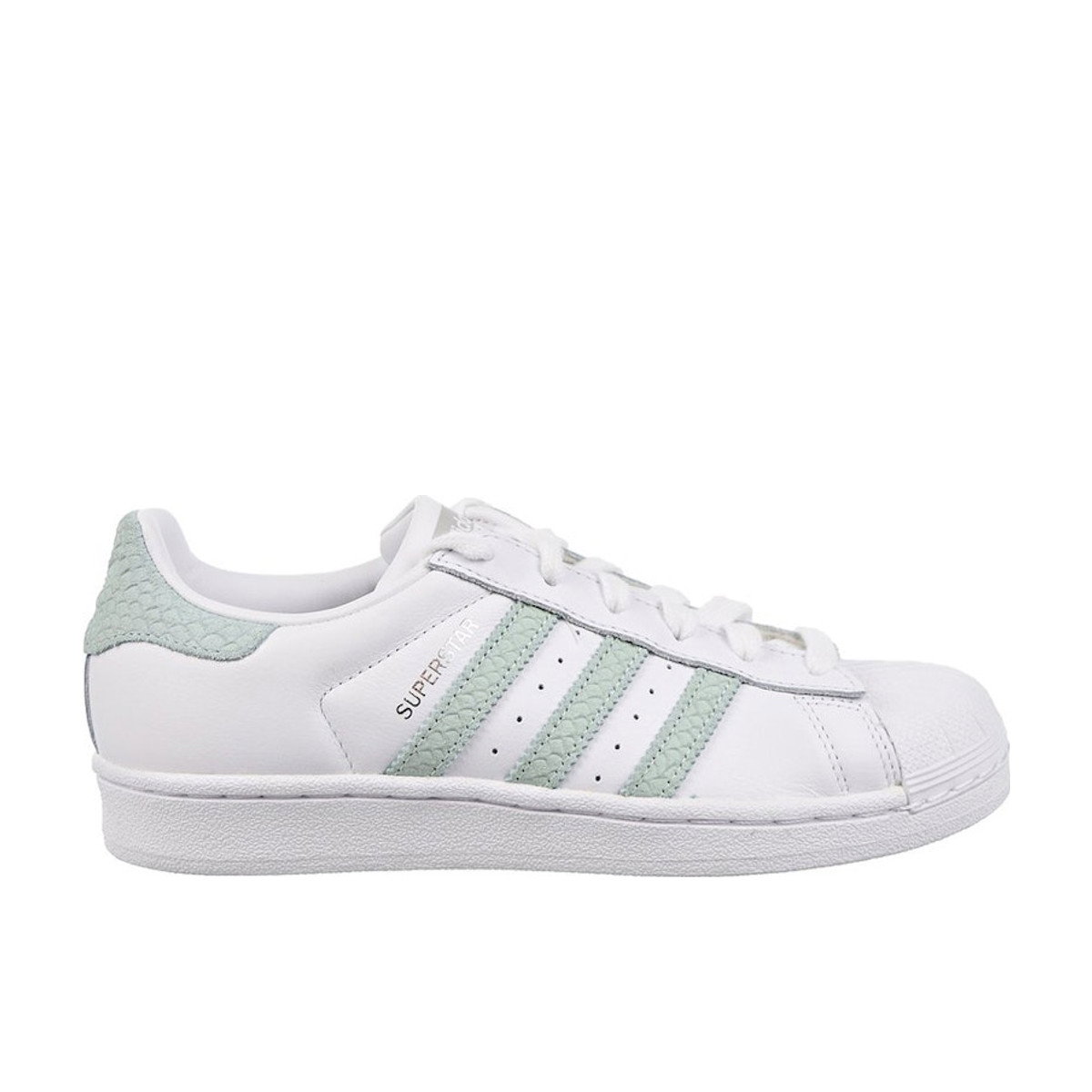 Adidas Superstar White Ash Green Womens