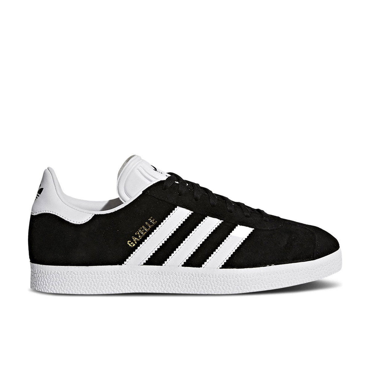Adidas Gazelle Black White-Gold Metallic Womens
