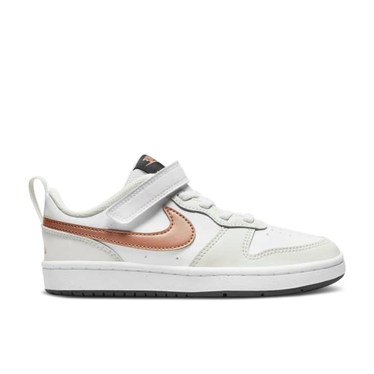 Nike Court Borough Low 2 White Metallic Bronze PS