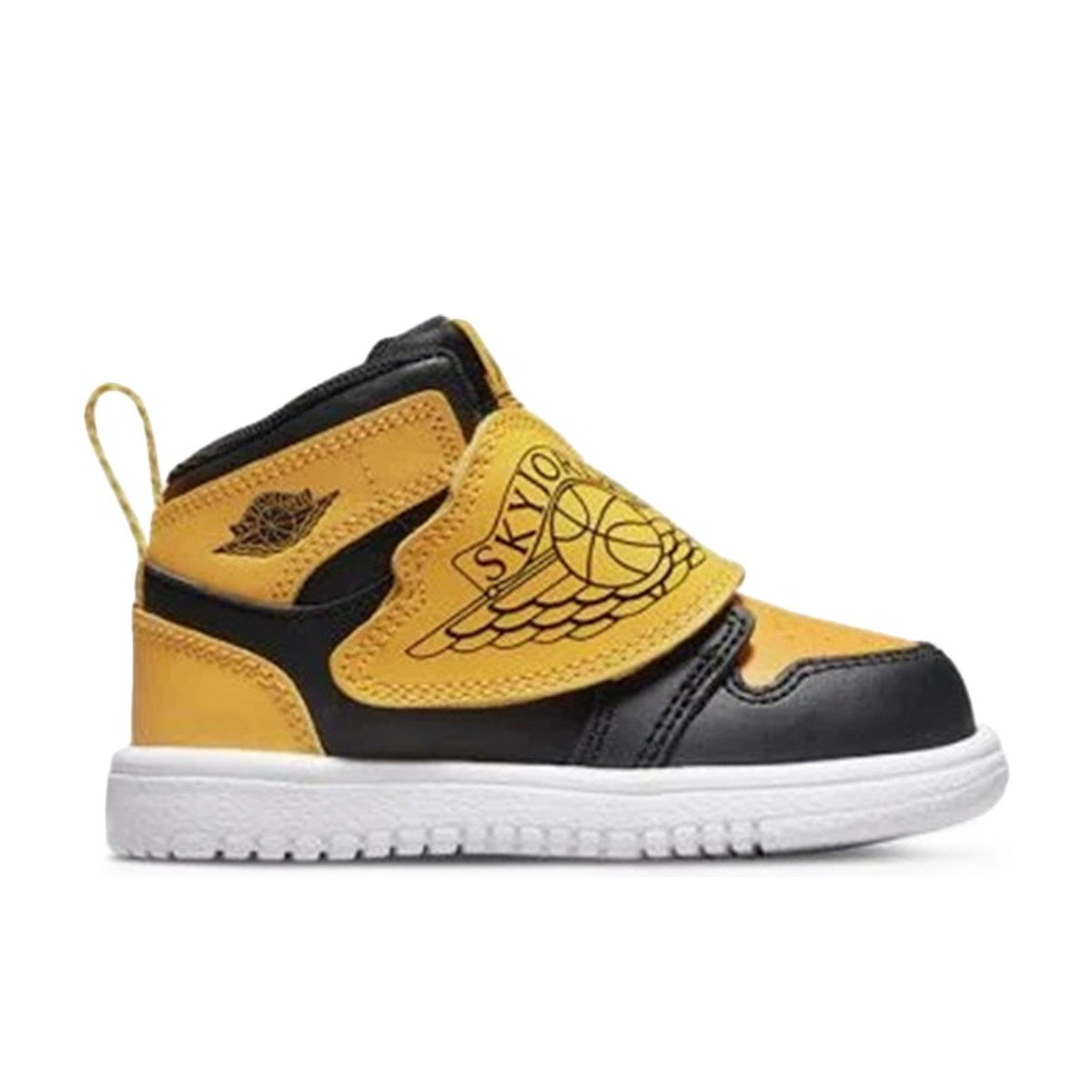 Sky Air Jordan 1 Black White University Gold TD