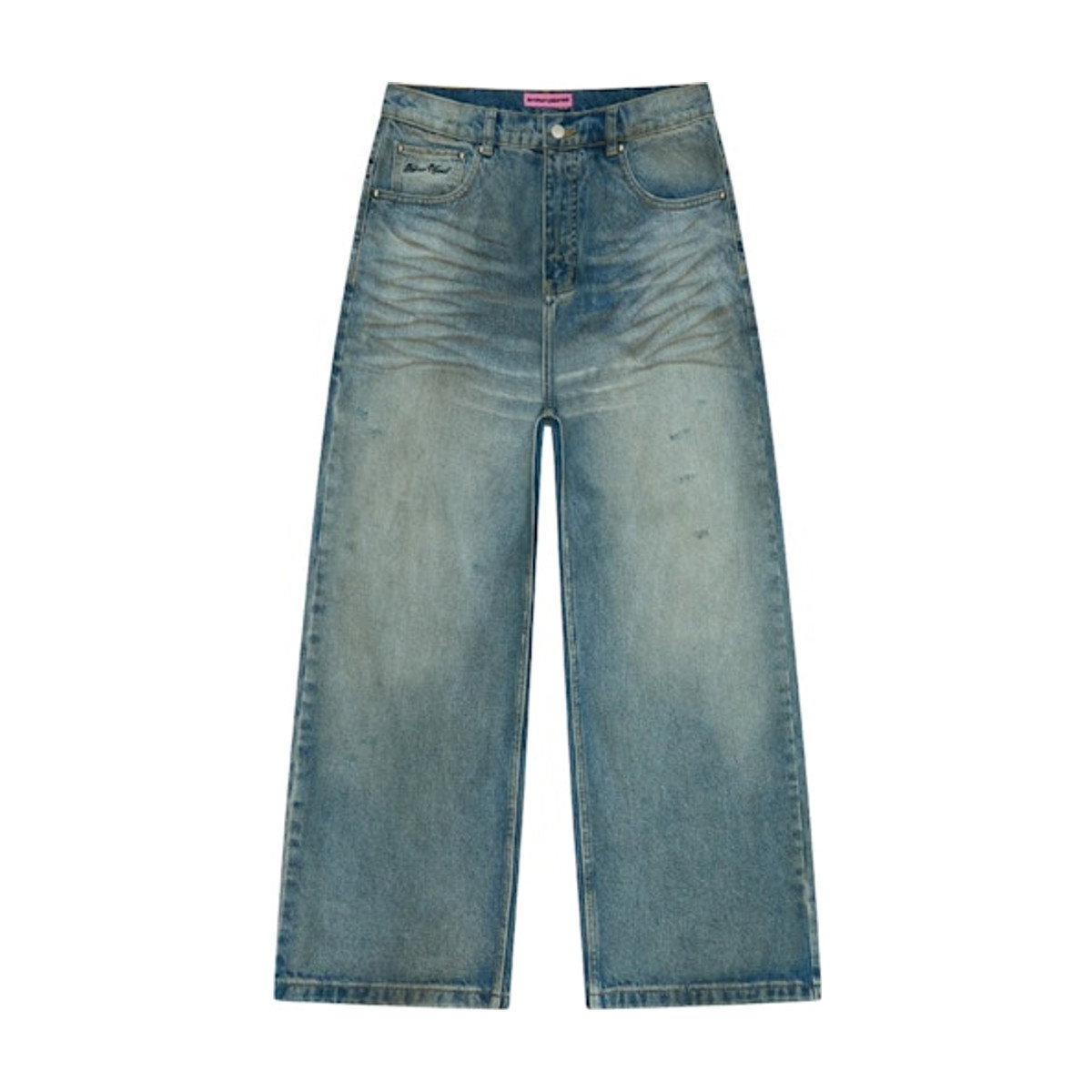 Broken Planet Wide-Leg Denim Jeans Light Blue