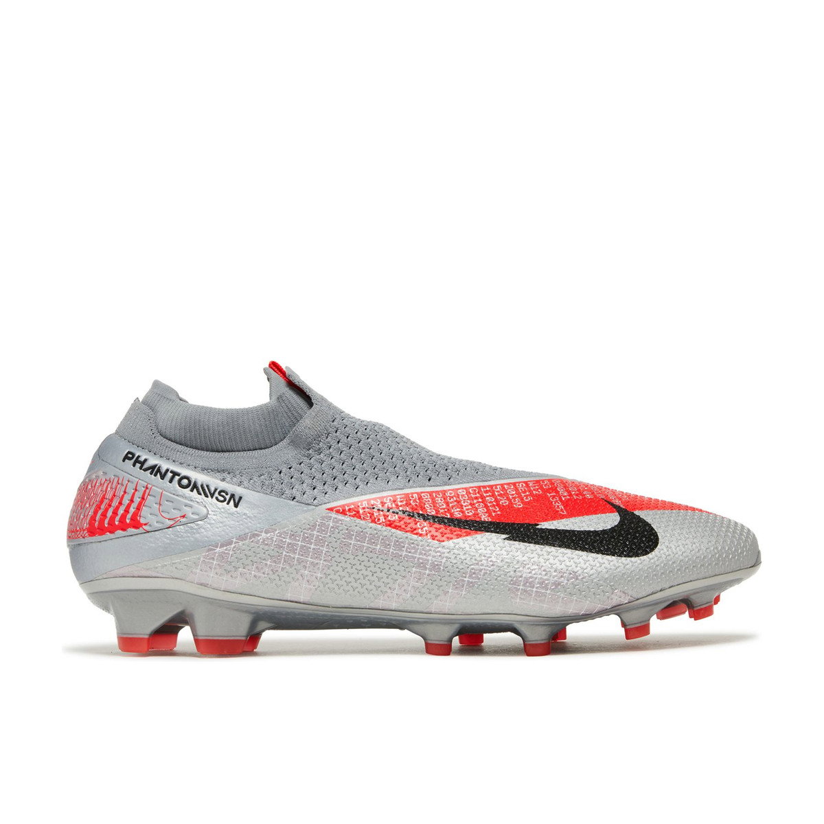 Nike Phantom Vision 2 Elite DF FG Metallic Grey Crimson