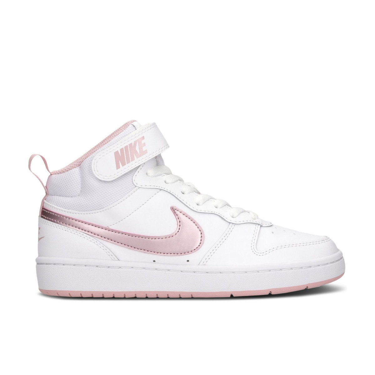 Nike Court Borough Mid 2 White Pink Glaze GS