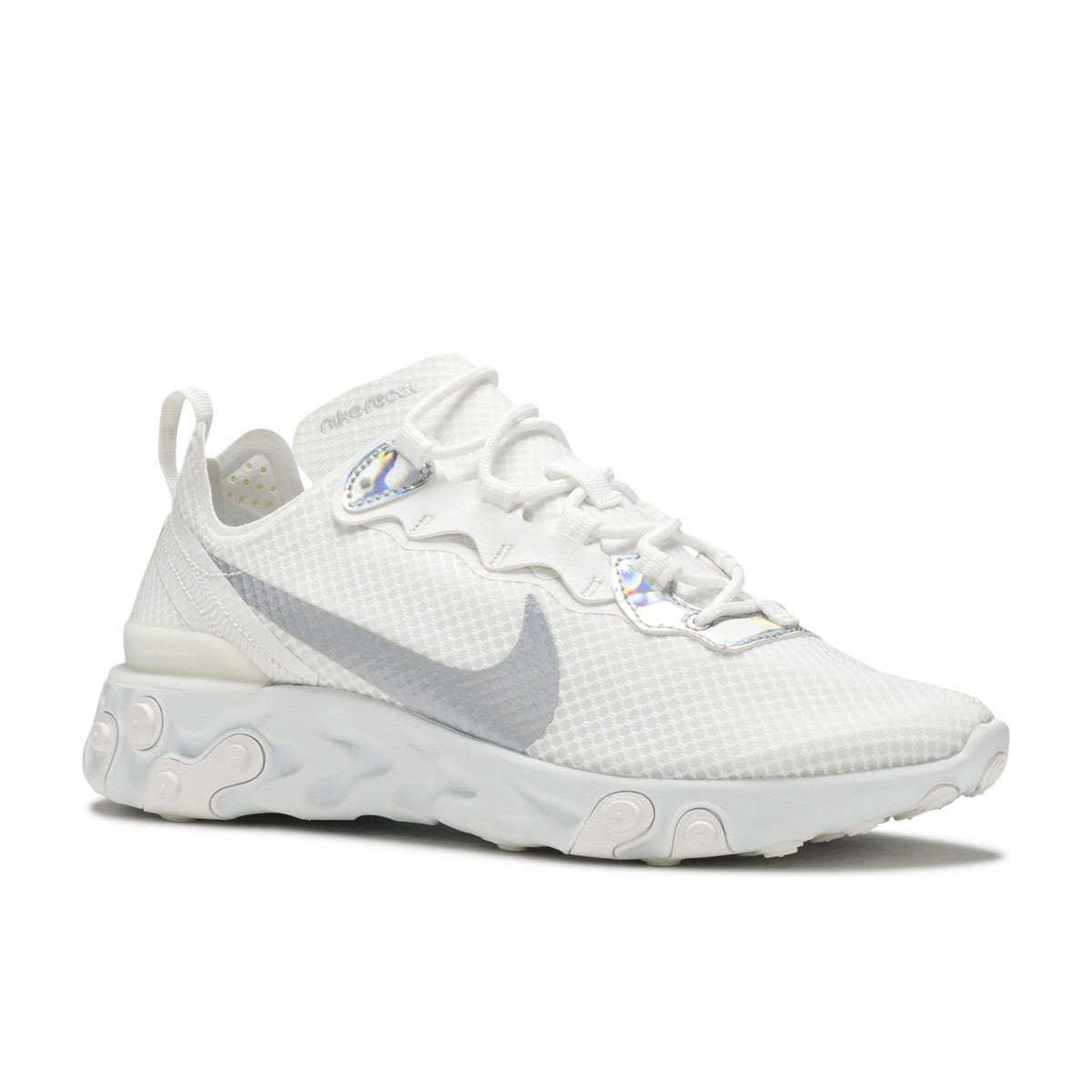 Nike React Element 55 White Iridescent Womens