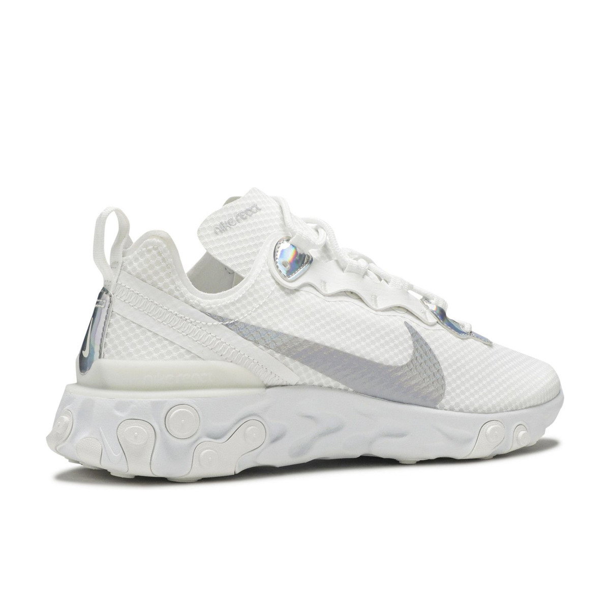 Nike React Element 55 White Iridescent Womens