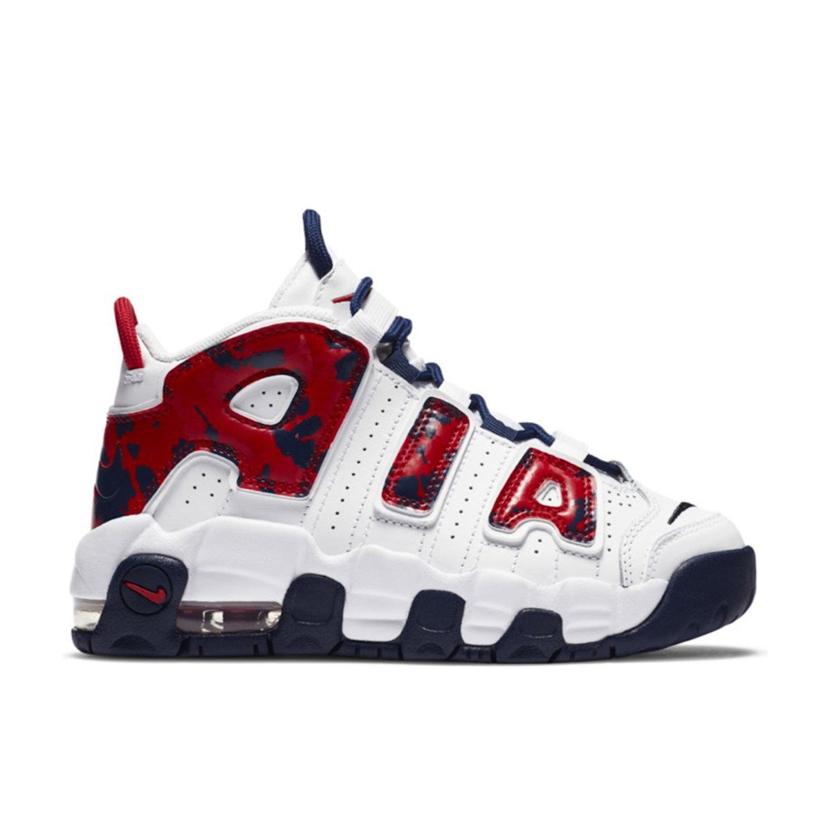 Nike Air More Uptempo Red Navy Camo PS