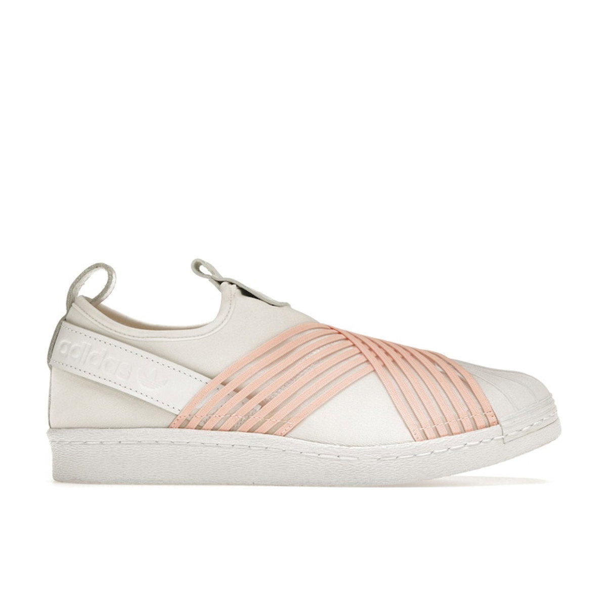 Adidas Superstar Slip on White Orange Womens