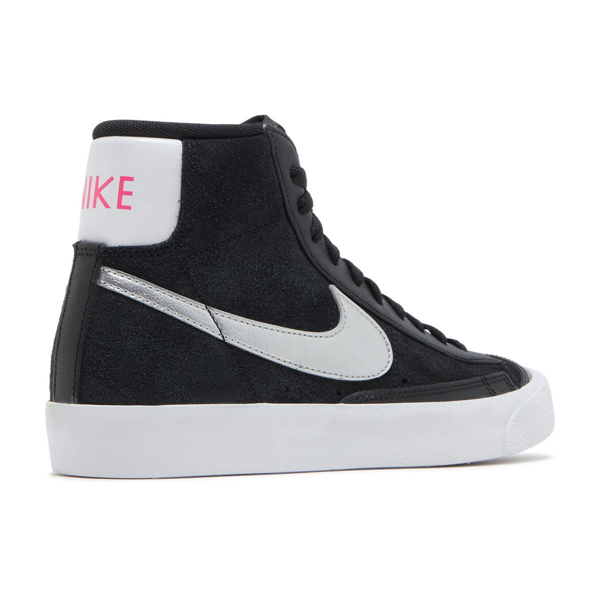 Nike Blazer 77 Mid Vintage Black Metallic Silver Womens