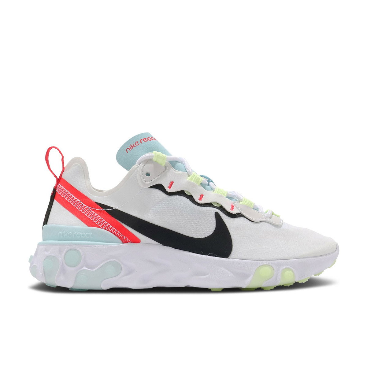 Nike React Element 55 White Black Blue Womens