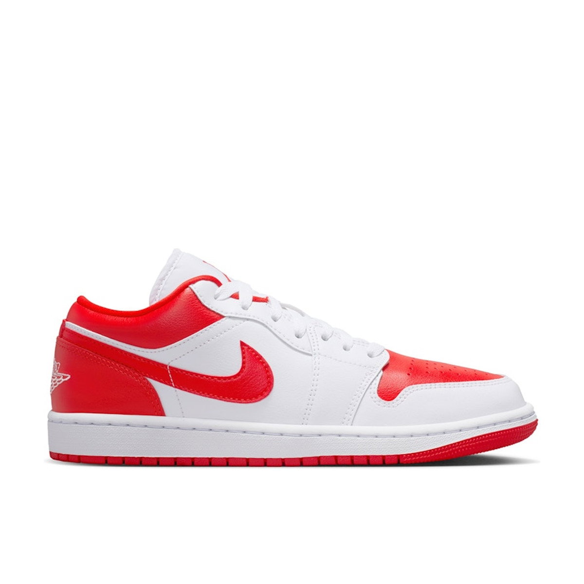 Air Jordan 1 Low White Chile Red Womens