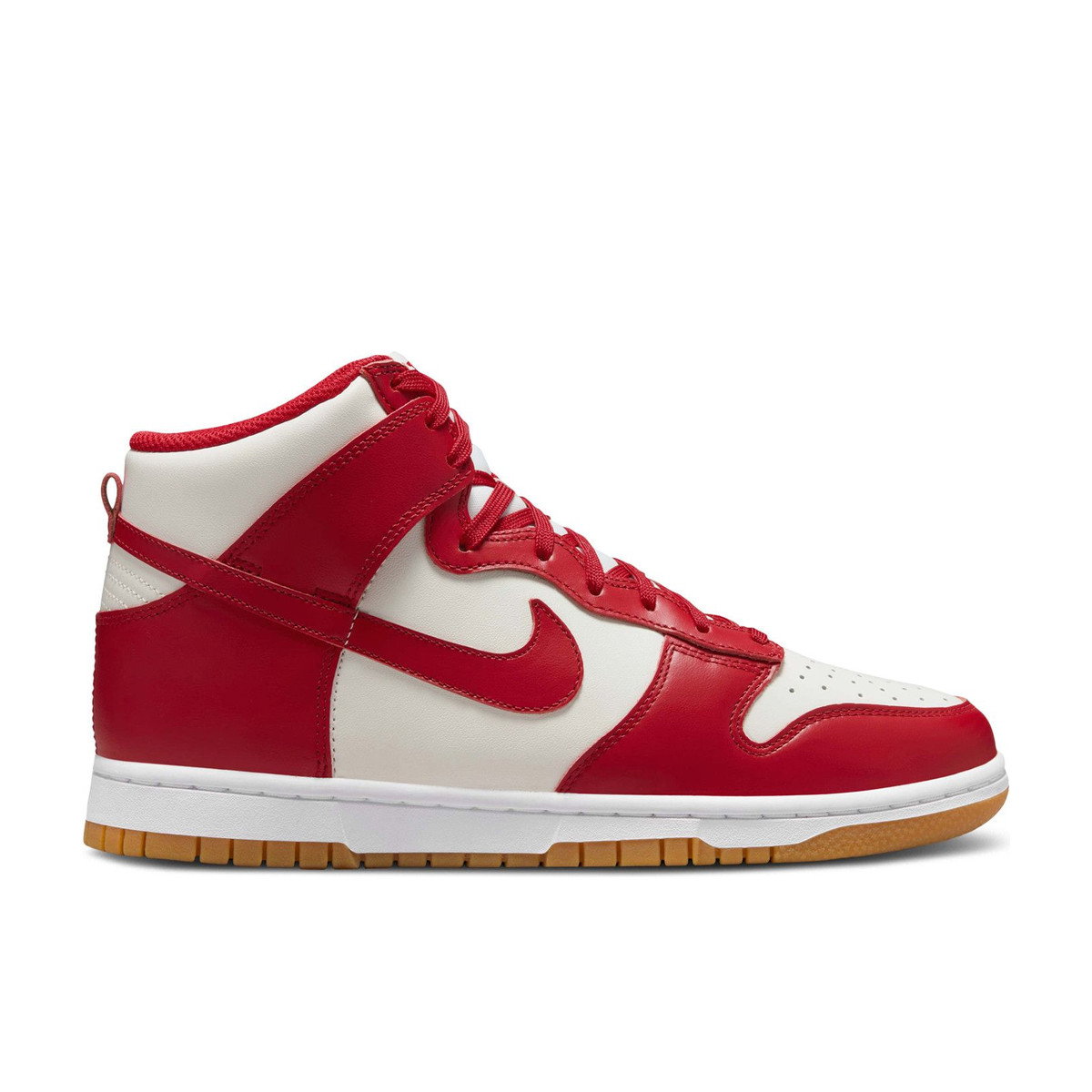 Nike Dunk High Sail Gym Red Gum Womens