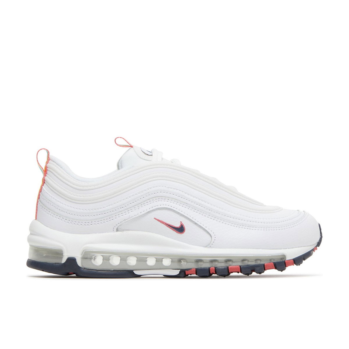 Nike Air Max 97 White Multi Color Pull Tabs Womens