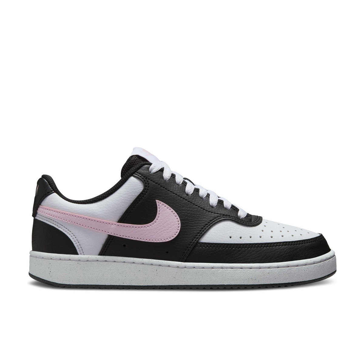 Nike Court Vision Low Next Nature Black White Pink Foam Womens
