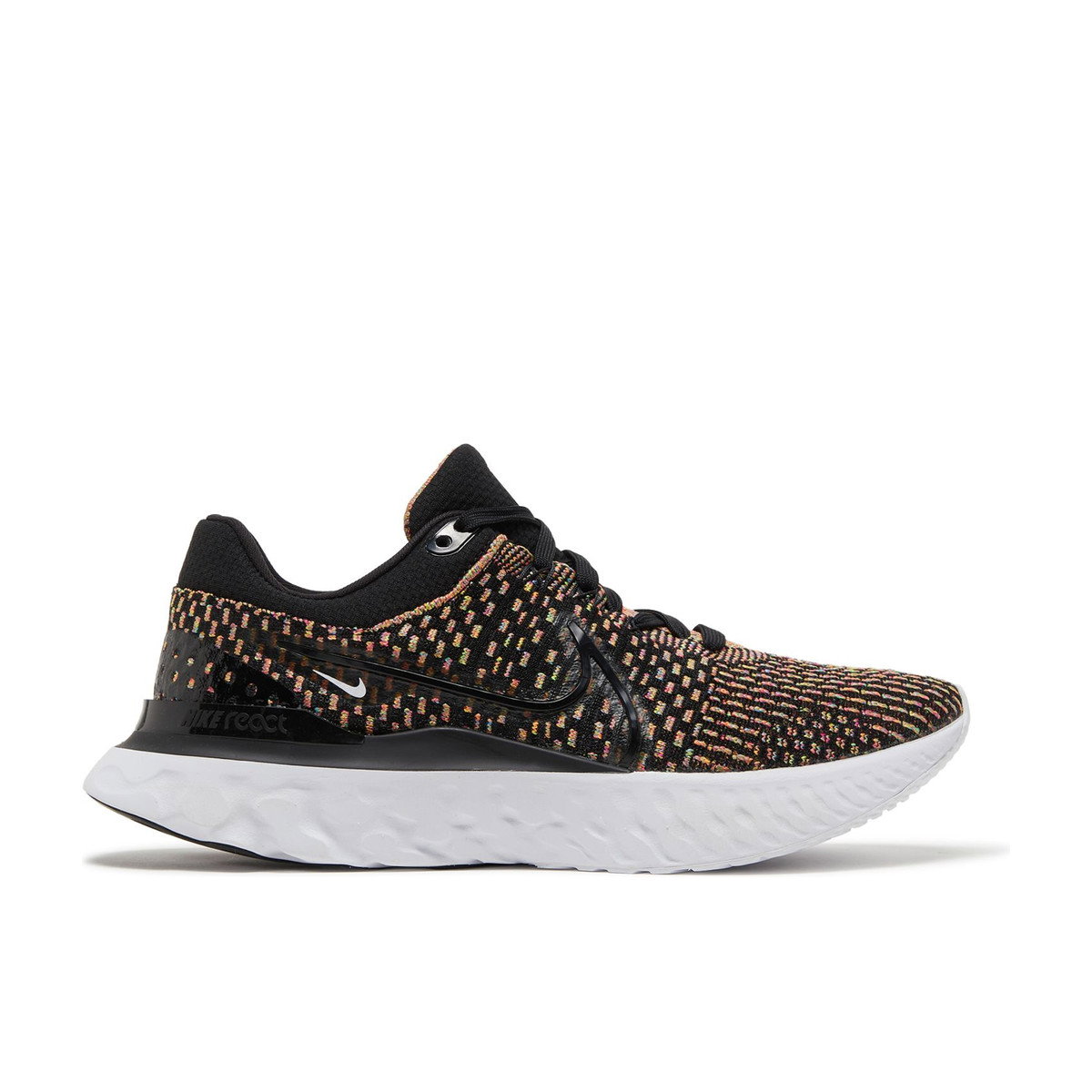 Nike React Infinity Run Flyknit 3 Black Blue Glow Pink Prime