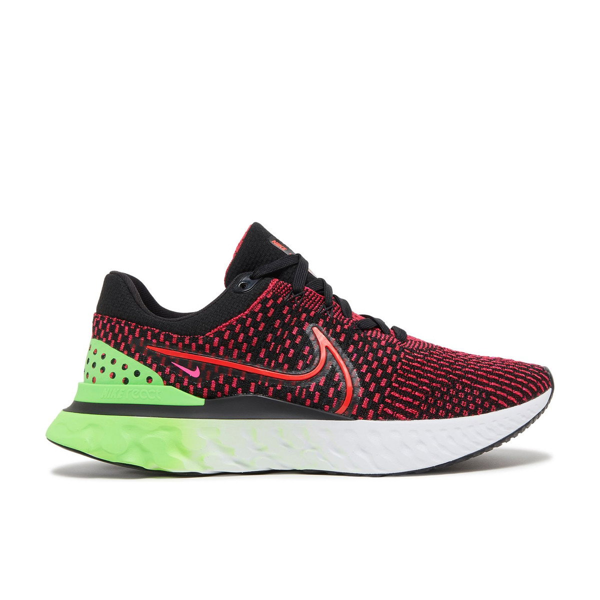 Nike React Infinity Run Flyknit 3 Green Strike Team Red