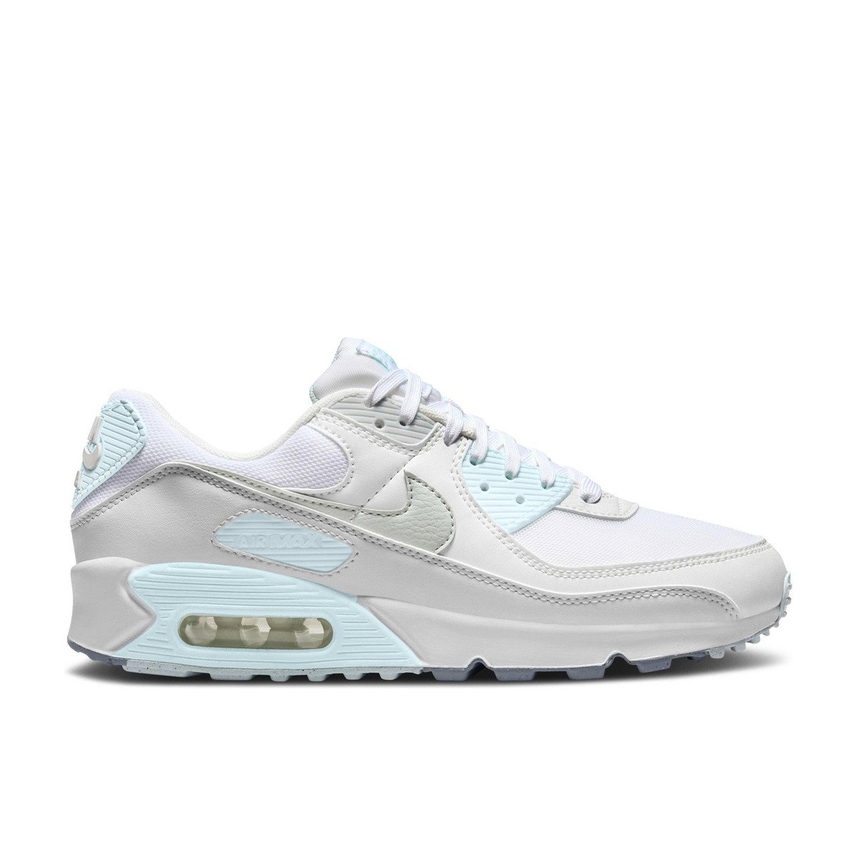 Nike Air Max 90 White Glacier Blue Womens