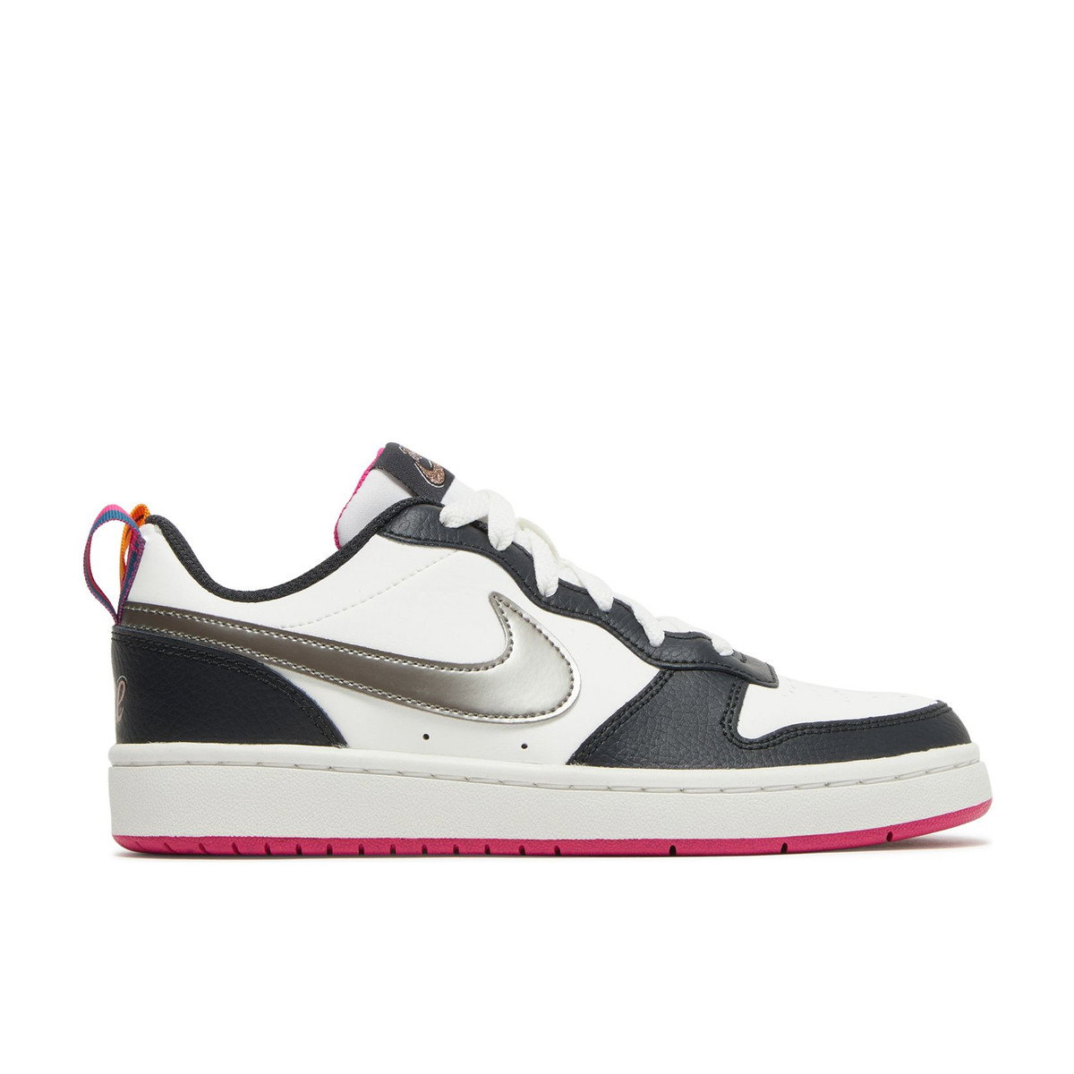 Nike Court Borough Low 2 Off Noir Pink Prime GS