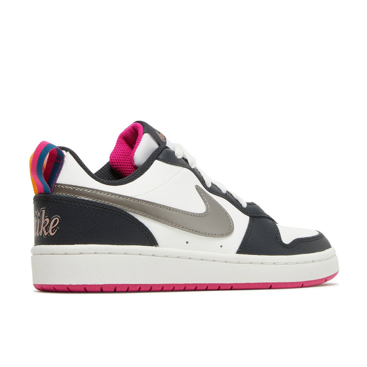 Nike Court Borough Low 2 Off Noir Pink Prime GS