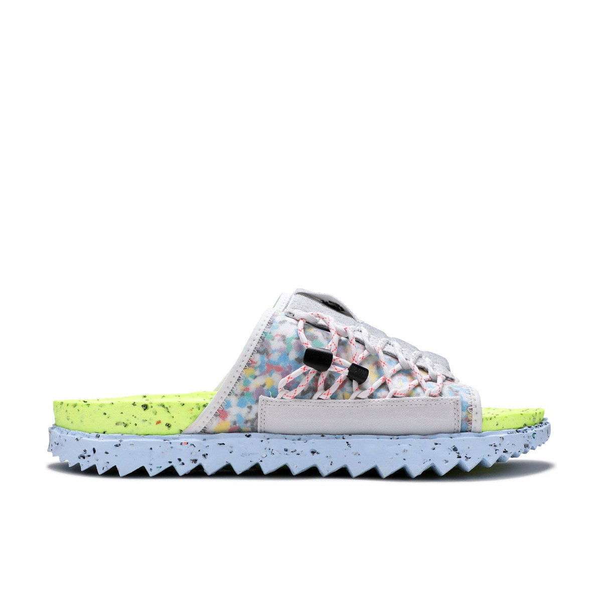 Nike Asuna Crater Slide Platinum Lint Volt Chambray Blue Black