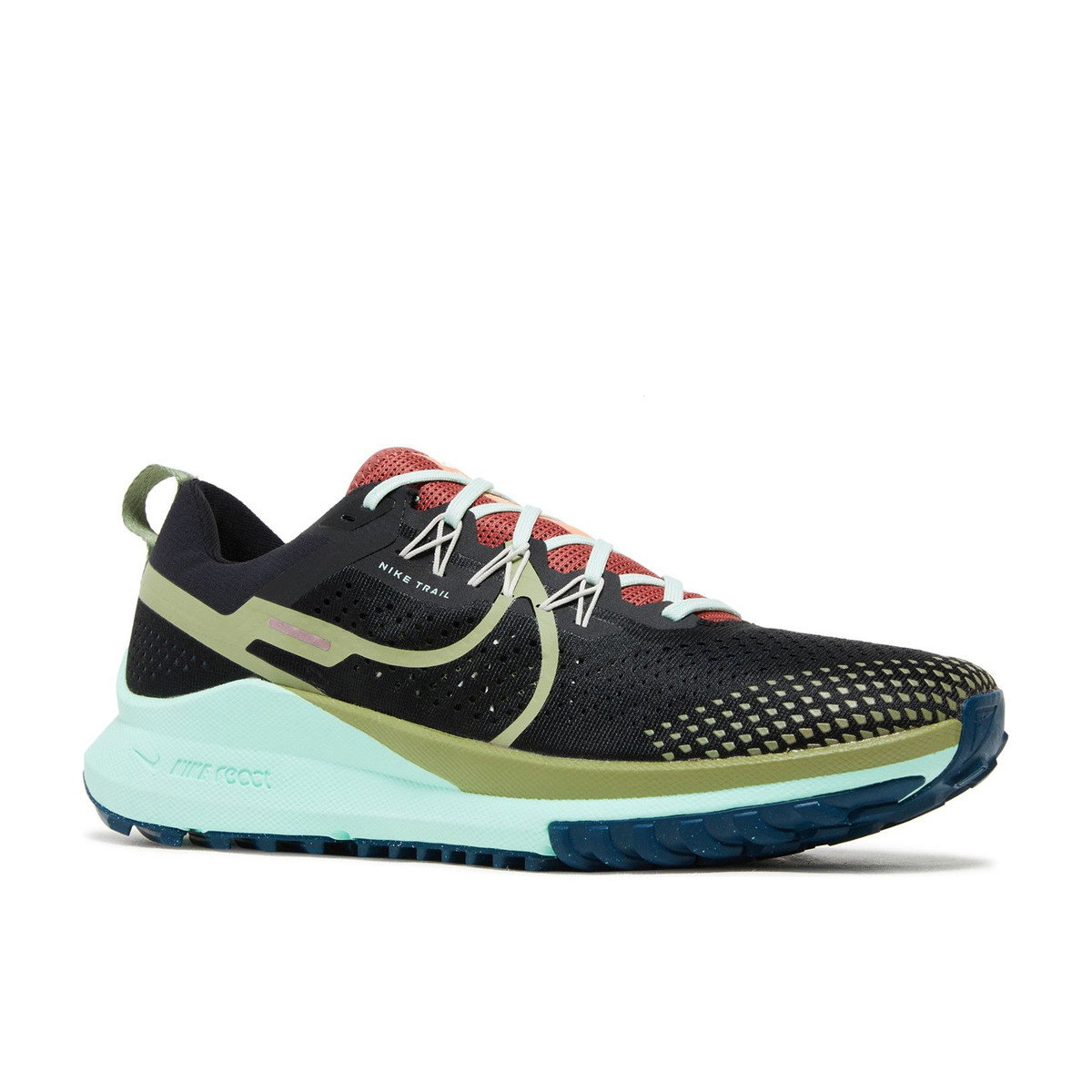 Nike React Pegasus Trail 4 Black Mint Foam Alligator