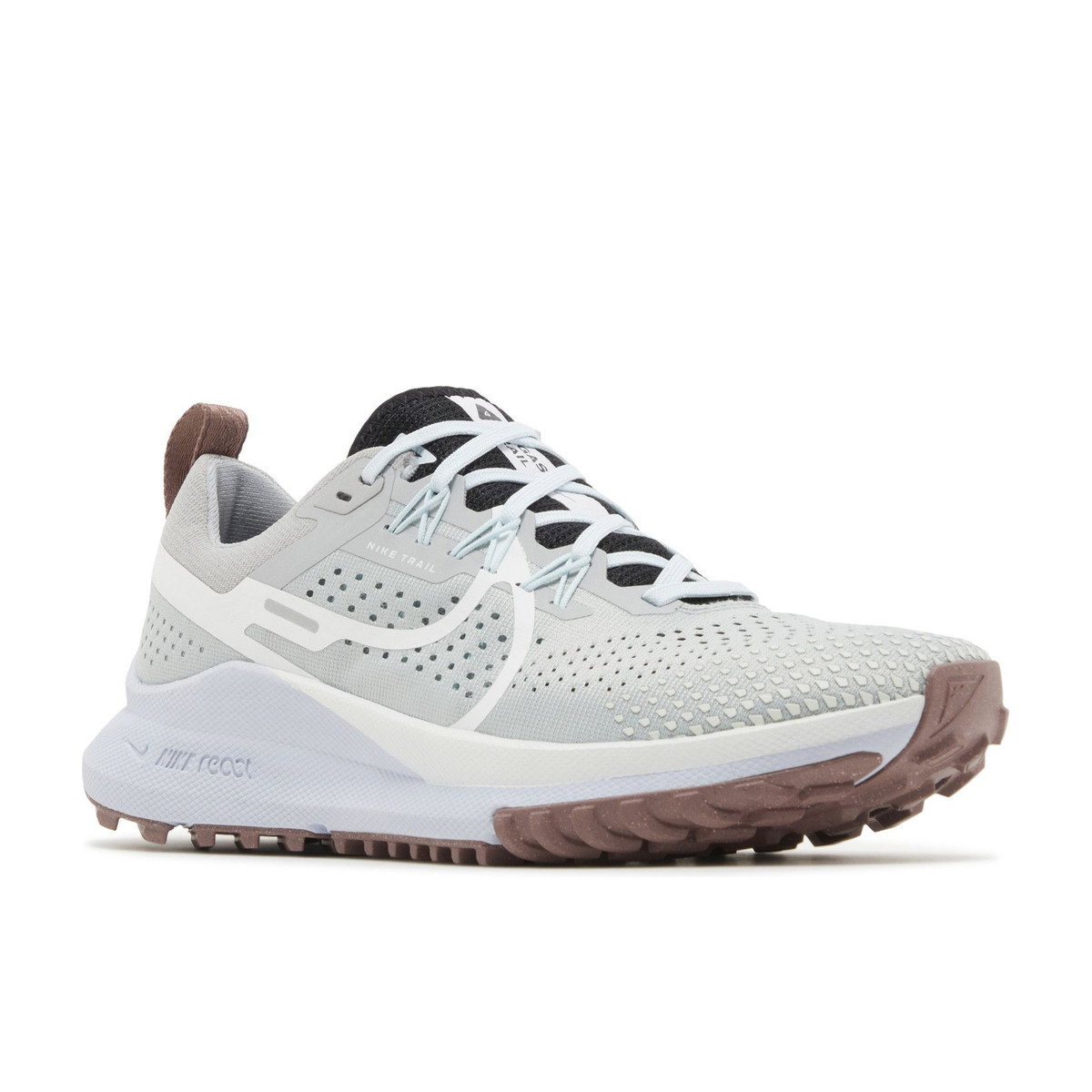 Nike React Pegasus Trail 4 Light Smoke Grey Black Glacier Blue White Womens