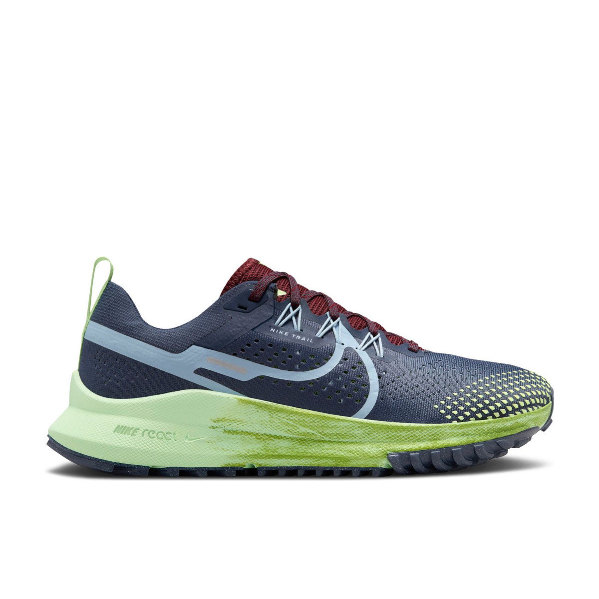 Nike React Pegasus Trail 4 Thunder Blue Chlorophyll Vapor Green Light Armory Blue Womens