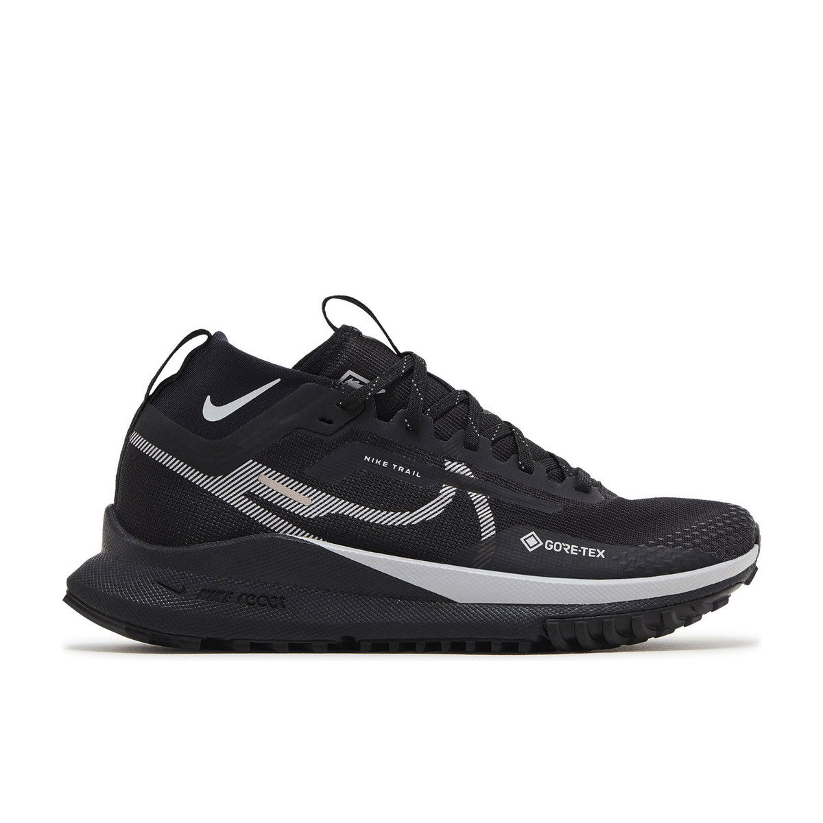 Nike React Pegasus Trail 4 Gore-Tex Black Wolf Grey Womens