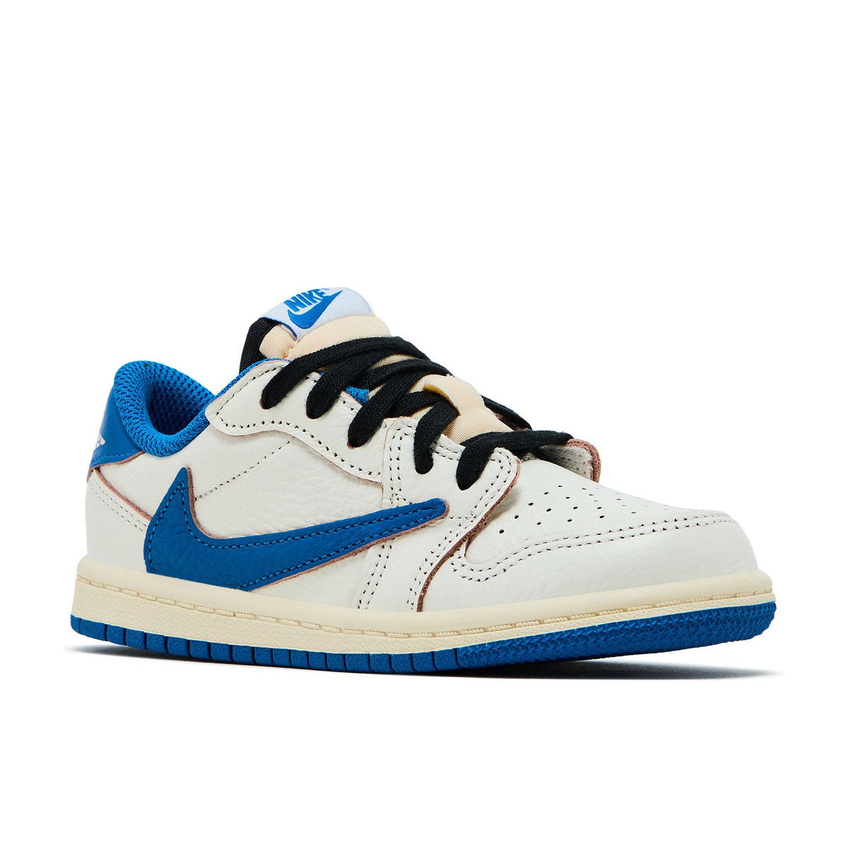 Air Jordan 1 Retro Low OG SP Fragment x Travis Scott Sail Military Blue TD
