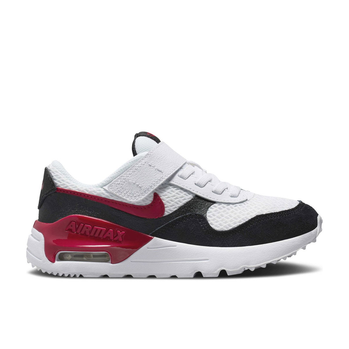 Nike Air Max SYSTM White Black Gym Red PS