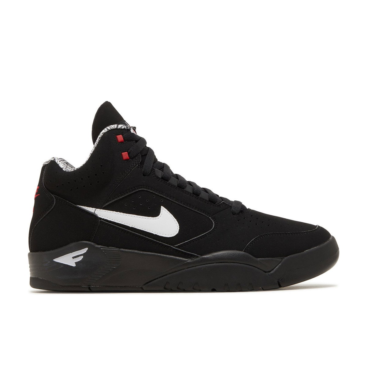 Nike Air Flight Lite II Mid Black White Varsity Red